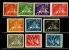 F211-25. Postfrisk lot, dock ej kpl serie, med bl.a. både 2 kr och 5 kr. 