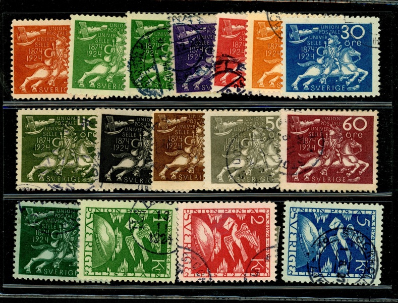 F211-25. Stämplad serie UPU.