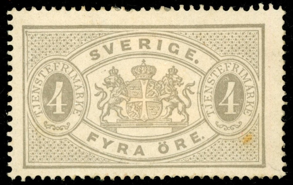 Tj2. Ostämplat ex. Obet fläck. F 3000 kr
