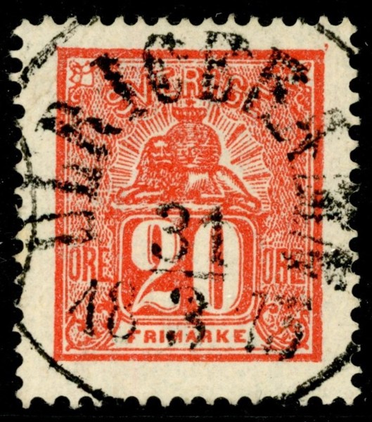 F16. ULRICEHAMN 31.3.1873. Vackert ex med felfri tandning. Prakt?