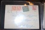 LÖSEN. Litet album med ca 50 brev och kort med lösen, tycks vara i perioden 1930-70-talen. Se bildexempel.