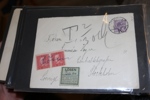 LÖSEN. Litet album med ca 50 brev och kort med lösen, tycks vara i perioden 1930-70-talen. Se bildexempel.