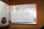 FÖRFILATELI. Lot med 14 brev i ett mini-album. Delvis otydliga stämpelavtryck, besiktiga!