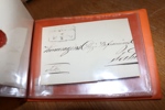 FÖRFILATELI. Lot med 14 brev i ett mini-album. Delvis otydliga stämpelavtryck, besiktiga!
