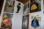 NOVELTY. Samling ca 150 kort av olika slag t.ex. läder, ögon, tyg, 3D, luckkort m.m. Rolig samling!