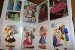 NOVELTY. Samling ca 150 kort av olika slag t.ex. läder, ögon, tyg, 3D, luckkort m.m. Rolig samling!