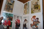 NOVELTY. Samling ca 150 kort av olika slag t.ex. läder, ögon, tyg, 3D, luckkort m.m. Rolig samling!