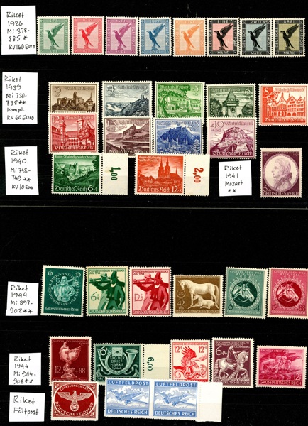 TYSKLAND. Parti på åtta instickskort och ett blad. Här finns både en del stater, Reich, DDR och Berlin. Blandad kompott! Blandad kvalitet. Allt skannat!