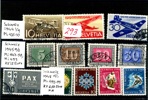 EUROPA. Spännande blandat parti på 24 instickskort med flera bättre märken från olika länder. England (penny black, ngt inklippt), Italien, Portugal, Spanien, Schweiz, Österrike, Belgien m.m.