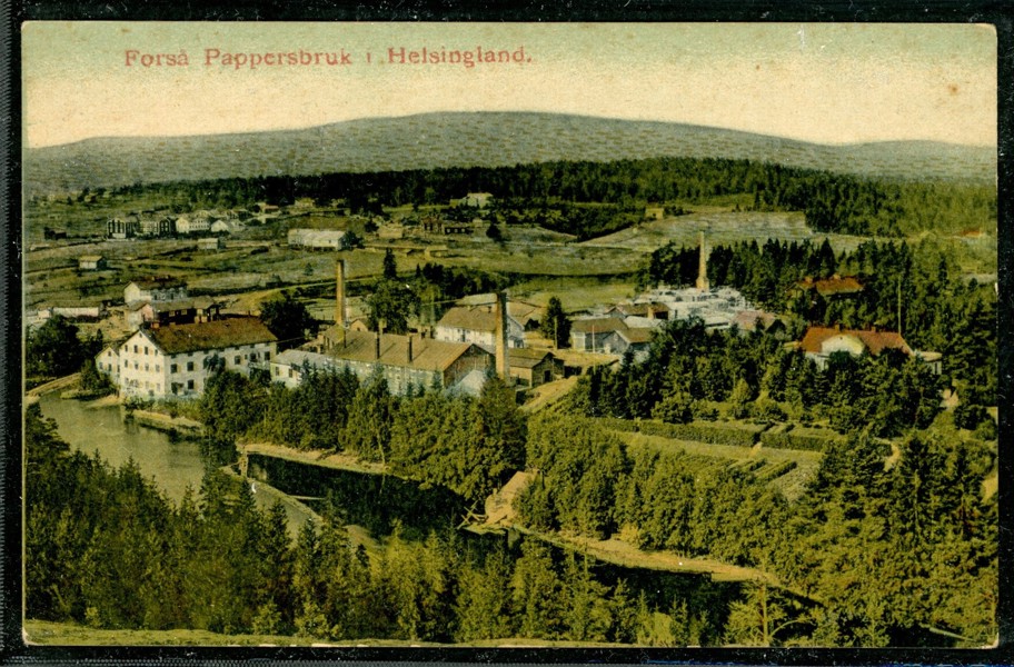 Forså pappersbruk, Hälsingland. Postgånget -12.