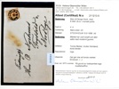 F4b. Brev till Norge med 8 sk bco stämplat STOCKHOLM 15.9.1856. Smärre defekter på frimärket, som tyvärr inte binder till brevet. Attest HOW påtalar detta, så brevet säljs i befintligt skick.