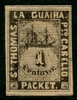 LG34. La Guaira privat skeppspostmärke. Ostämplat ex utan gummi.