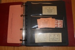 Häftessamling 1938-1970. Innehåller åtta handgjorda häften inkl H37 CB, samt flera andra bättre 1940-tal. Glesare del 50-60-talet. Facit ca 25000 kr