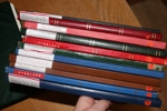 RYSSLAND/SOVJET. Parti i elva insticksalbum mest 1900-tal med mycket stämplat från Sovjettiden, samt även xx 1990-tal. Bland annat komplett postfriskt 1992-2001 på lösa LT-blad. Mycket material.