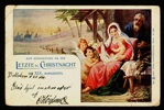 ÖSTERRIKE/LEVANTEN. Julhälsning från Jerusalem, sänt till Nyköping. Stpl JERUSALEM ÖSTERREICHISCHE POST 25.12.99 och ank-stpl NYKÖPING F.M. 8.1.1900. Kortet med smådefekter som veck och riss.