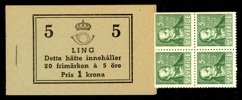H38 CB R. Fräscht häfte, smal marginal. F 4000 kr