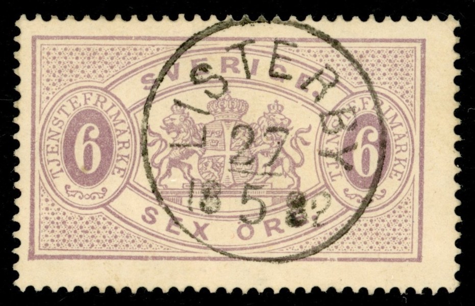 Tj4. LISTERBY 27.5.1882. Felfritt ex!
