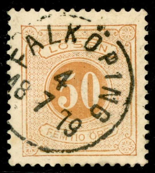 L19. FALKÖPING 4.7.1879. Trevligt ex i bra centrering.
