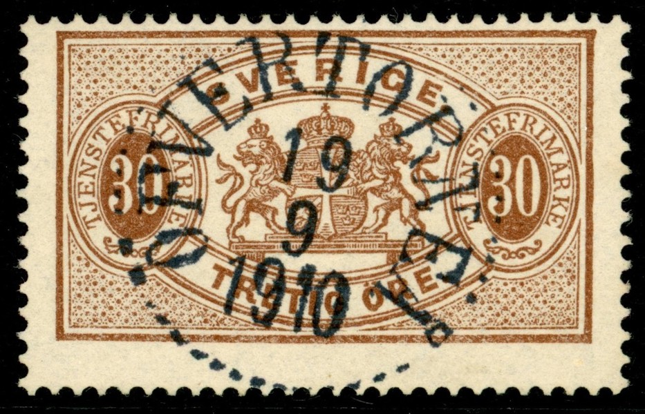 Tj21. ÖFVERTORNEÅ 19.9.1910. Felfritt ex!