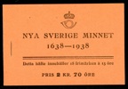 H35CB kn. Fräscht häfte förutom ett riss 0,5 cm i överkanten. Inlagan med frimärken felfri med del av kn. F 3600 kr
