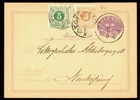 bKe 6 öre sänt från STJERNHOF 2.5.1876 tll Norrköping och därefter omdirigerats lokalt med tilläggsfrankering 3+5 öre ringtyp tandning 14. Signerat Sjöman. Ovanligt objekt.