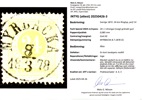F24i. MYRBACKA 8/7.3.1878. Intressant exemplar av nyansen citrongul, som fått datumet ändrat med en lös siffertyp från 7:e till 8:e mars. Praktexemplar enl ny attest Mats G. Nilsson.