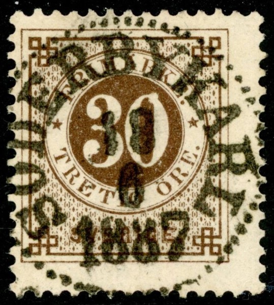 F47. SÖDERBYKARL 18.6.1887. Lyxstämplat ex.