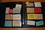 Album häften ca 1970-1995 inkl bl.a. 10 rabatthäften. Dessutom en del små tjänstefrimärken i 4-block.