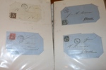 VÄRLDEN/BREV. Spännande album äldre brev och kort från mest europeiska länder. En del Schweiz/Frankrike 1860-70-tal, senare mer spridning på länder.