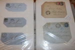 VÄRLDEN/BREV. Spännande album äldre brev och kort från mest europeiska länder. En del Schweiz/Frankrike 1860-70-tal, senare mer spridning på länder.
