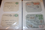 VÄRLDEN/BREV. Spännande album äldre brev och kort från mest europeiska länder. En del Schweiz/Frankrike 1860-70-tal, senare mer spridning på länder.