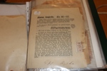 Pärm med äldre brev, många kungörelser 1870-tal dock i mycket blandad kvalitet med många delvis missfärgade. Mest frankerat med tjänstefrimärken inkl många tandning 14. Även en del 1910-40-tal.
