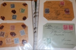 Pärm med äldre brev, många kungörelser 1870-tal dock i mycket blandad kvalitet med många delvis missfärgade. Mest frankerat med tjänstefrimärken inkl många tandning 14. Även en del 1910-40-tal.