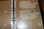 Pärm med äldre brev, många kungörelser 1870-tal dock i mycket blandad kvalitet med många delvis missfärgade. Mest frankerat med tjänstefrimärken inkl många tandning 14. Även en del 1910-40-tal.