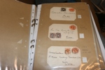Stort parti brev och kort i flyttlåda. Ett tiotal album med brev, brevkort, en del vykort m.m. Mest svenskt men även utländskt. Både äldre och nyare material, men tonvikt på äldre. Från dödsbo.