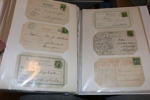 Stort parti brev och kort i flyttlåda. Ett tiotal album med brev, brevkort, en del vykort m.m. Mest svenskt men även utländskt. Både äldre och nyare material, men tonvikt på äldre. Från dödsbo.