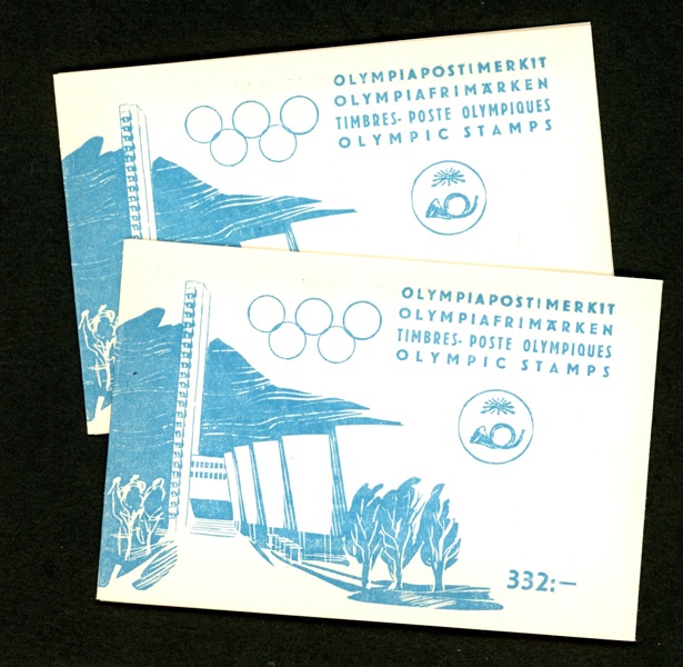 H3. Två exemplar av Olympiahäftet. F 450 kr x2