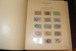 Välfylld samling 1856-1974 i tre Estett-album. Mest stämplat fram till 30-talet med ostämplade inslag, därefter x/xx.