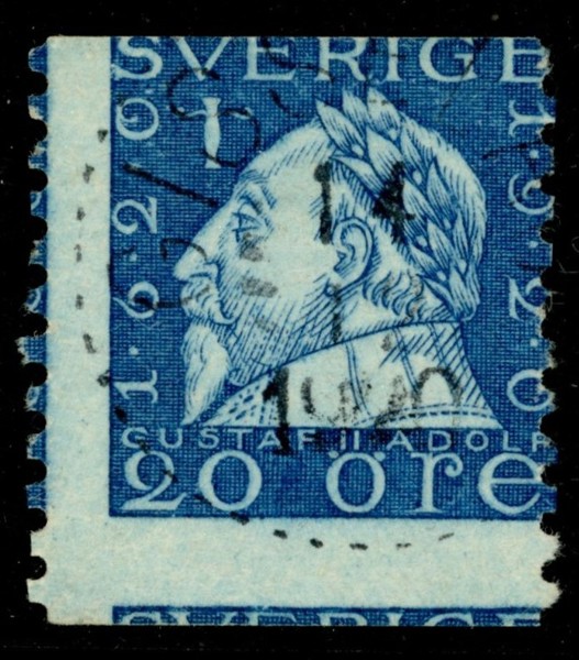 F152A (B-ppr). Med del av tre märkesbilder, stpl ex.