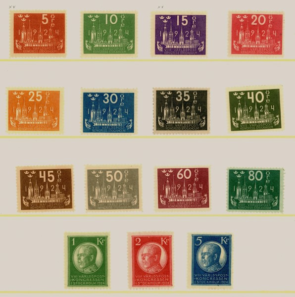 F196-210. Ostämplad serie i normalkvalitet. F 5000 kr