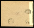 Intressant censurerat brev till Finland frankerat med landstormsmärken trots att dessa bara var giltiga inrikes. Stämplat VERKEBÄCK 6.1.1918 och sänt till Vasa.
