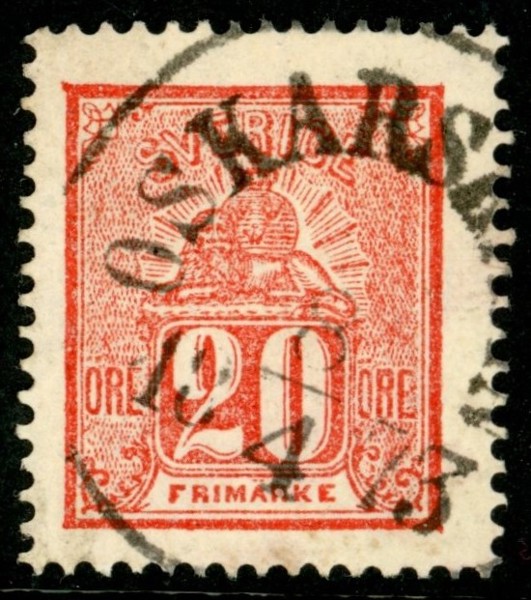 F16. OSKARSHAMN 8.4.1873. Prakt!