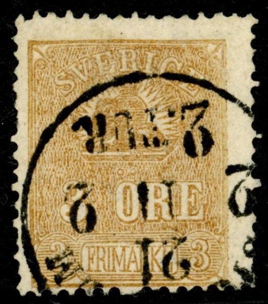 F14Ab. Stämplat ex i den bättre nyansen gulaktigt brun, dock en kt. F 7500 kr