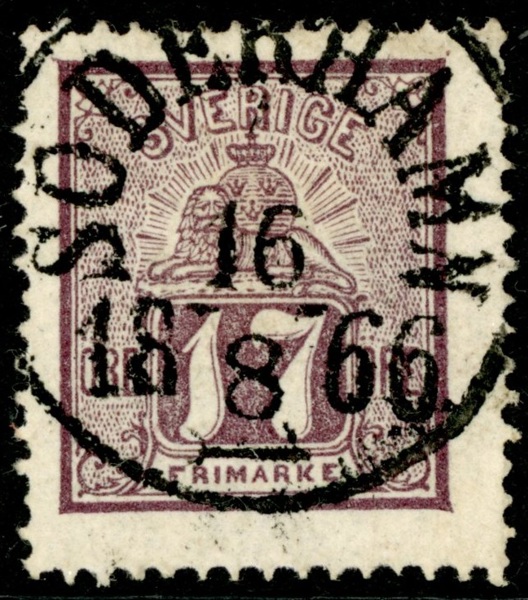 F15a. SÖDERHAMN 16.8.1866. Praktex!