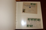 Specialsamling 1928-1936 i tre album med både lösa stämplade och ost (mest postfriska) märken samt BREV. 
