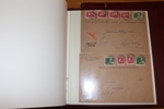 Specialsamling 1928-1936 i tre album med både lösa stämplade och ost (mest postfriska) märken samt BREV. 