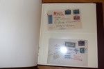 Specialsamling 1928-1936 i tre album med både lösa stämplade och ost (mest postfriska) märken samt BREV. 