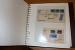 Specialsamling 1928-1936 i tre album med både lösa stämplade och ost (mest postfriska) märken samt BREV. 