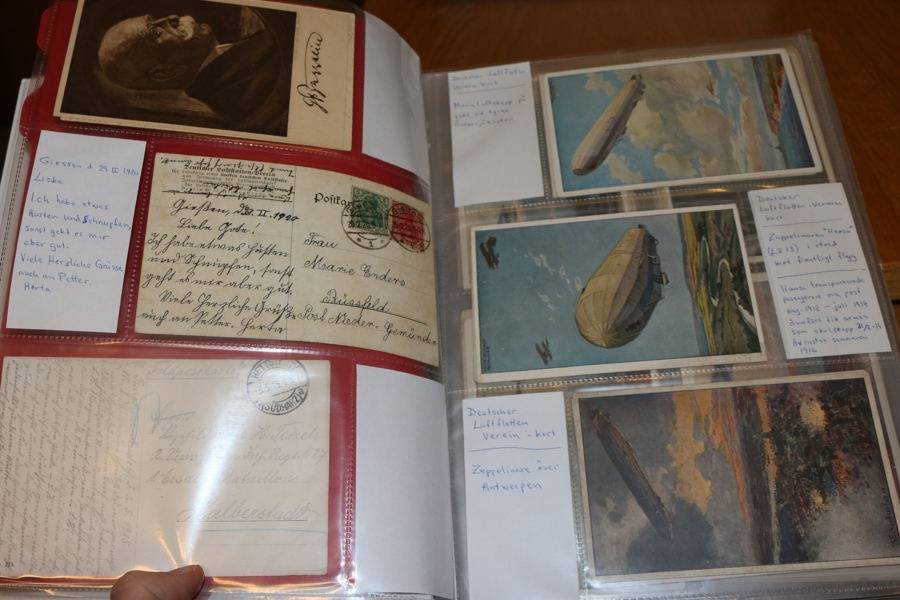 ZEPPELIN. Härlig samling med främst vykort med zeppelinmotiv men även postgången zeppelinpost.