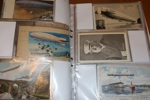 ZEPPELIN. Härlig samling med främst vykort med zeppelinmotiv men även postgången zeppelinpost.